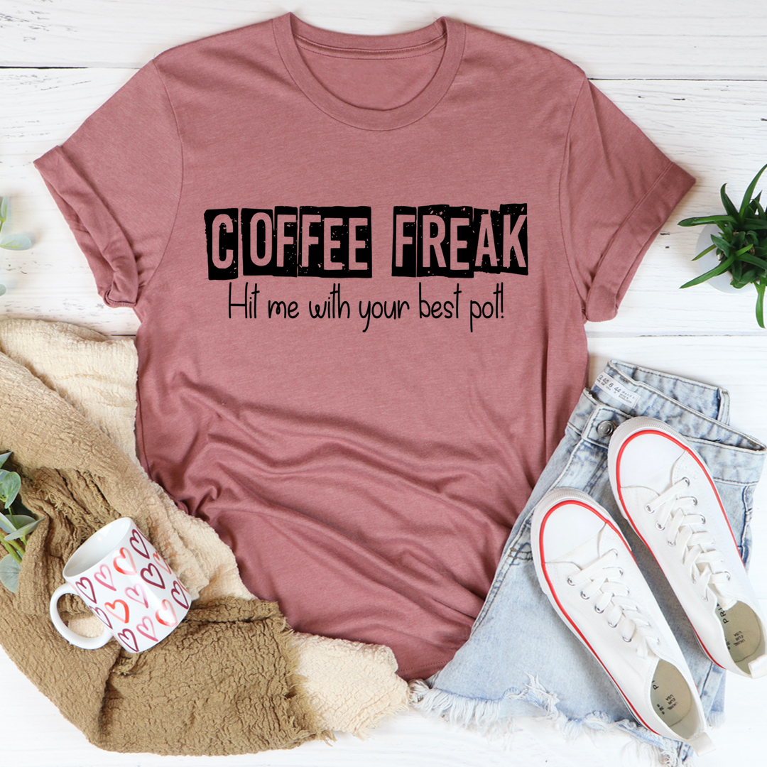 'Coffee Freak' Graphic T-Shirt