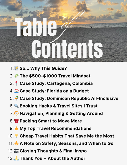 🌍 The World on a Budget: My $500–$1000 Travel Playbook