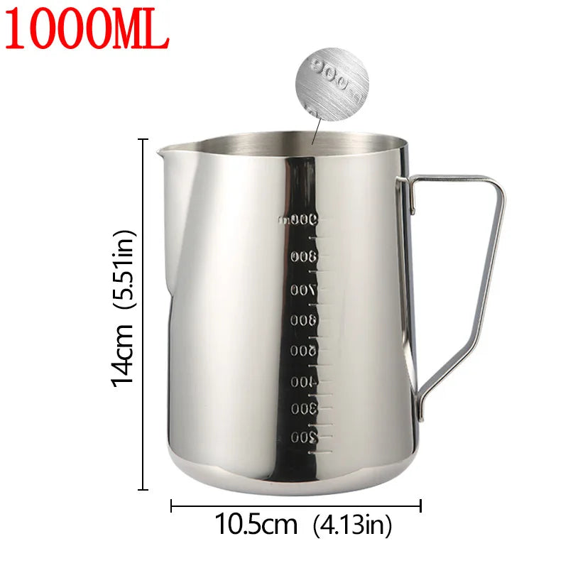 Stainless Steel Milk Frother Jug / Latte Pitcher