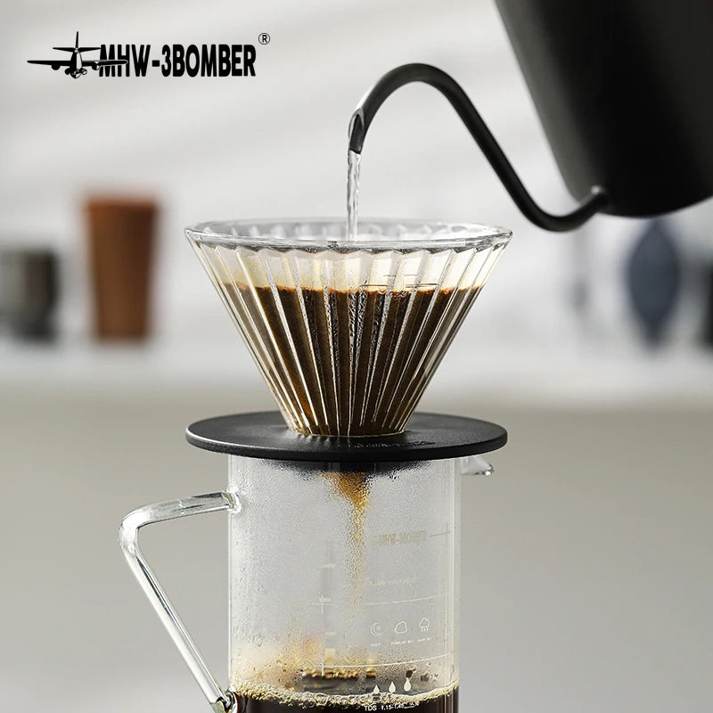 Drip Coffee Set 600ml Pour Over Kettle Gooseneck Spout Tea Pot