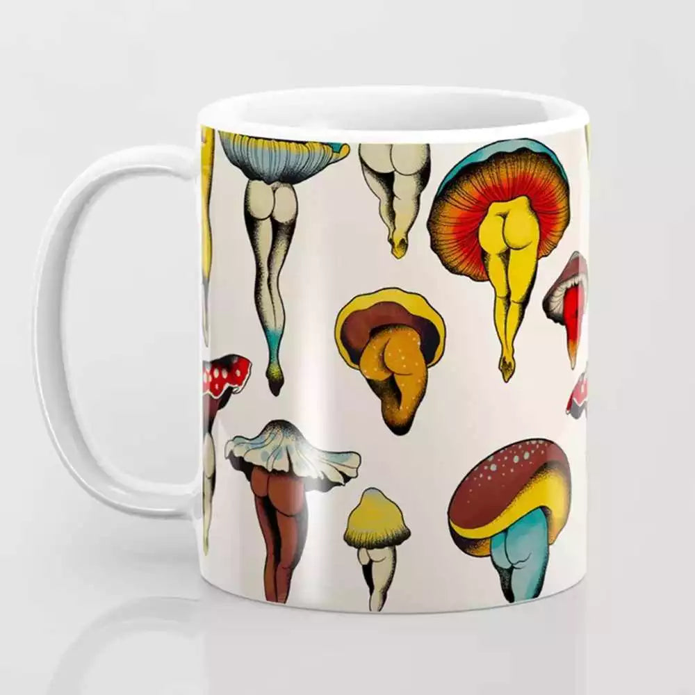 Sexy Mushrooms Coffee Mug11oz Funny Ceramic Coffee Mug Friends Birthday Gift Mug