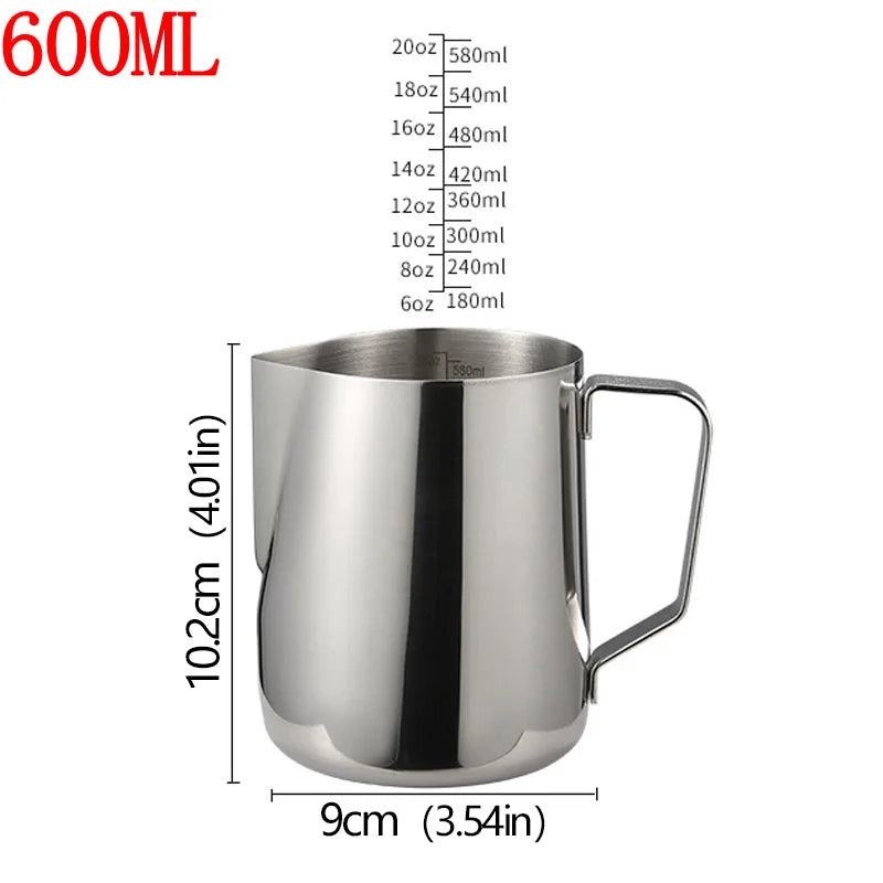 Stainless Steel Milk Frother Jug / Latte Pitcher