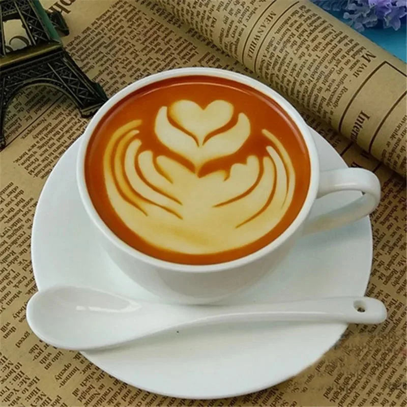 16Pcs/Set Coffee Mold Latte Cappuccino Barista Art Stencils