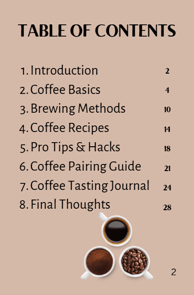THE ULTIMATE COFFEE GUIDE BREWING TIPS & RECIPES: MASTER THE ART OF COFFEE FROM HOME PDF // LINK TO AMAZON BELOW FOR PAPERBACK