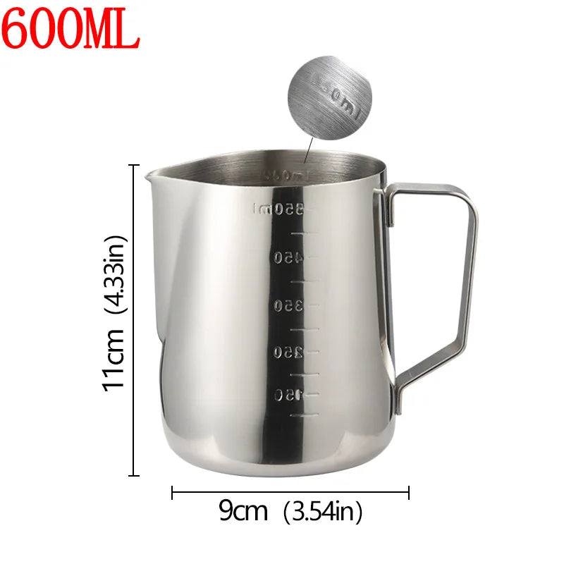 Stainless Steel Milk Frother Jug / Latte Pitcher
