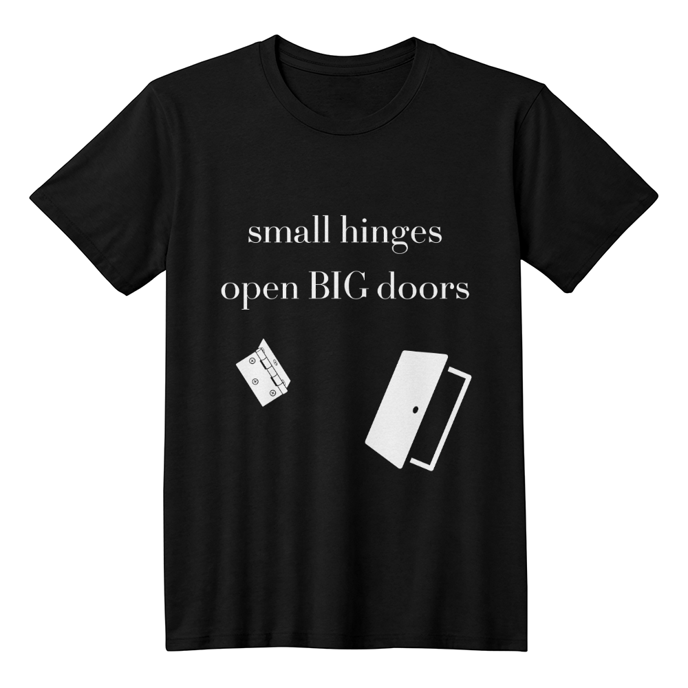 π SMALL HINGES OPEN BIG DOORS β Success Starts Small π